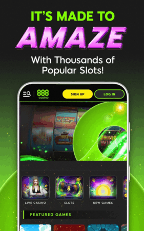 888 Casino Mobile Interface